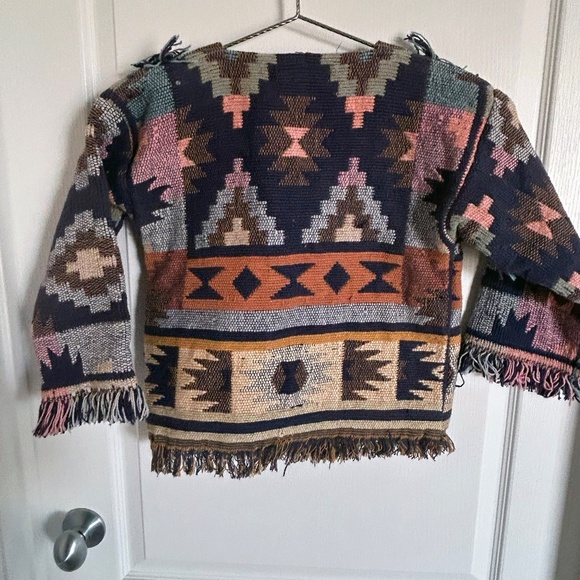 Unique Tribal Boho inspired jacket, size XS, Moonwear Coats by Kate - Picture 2 of 10